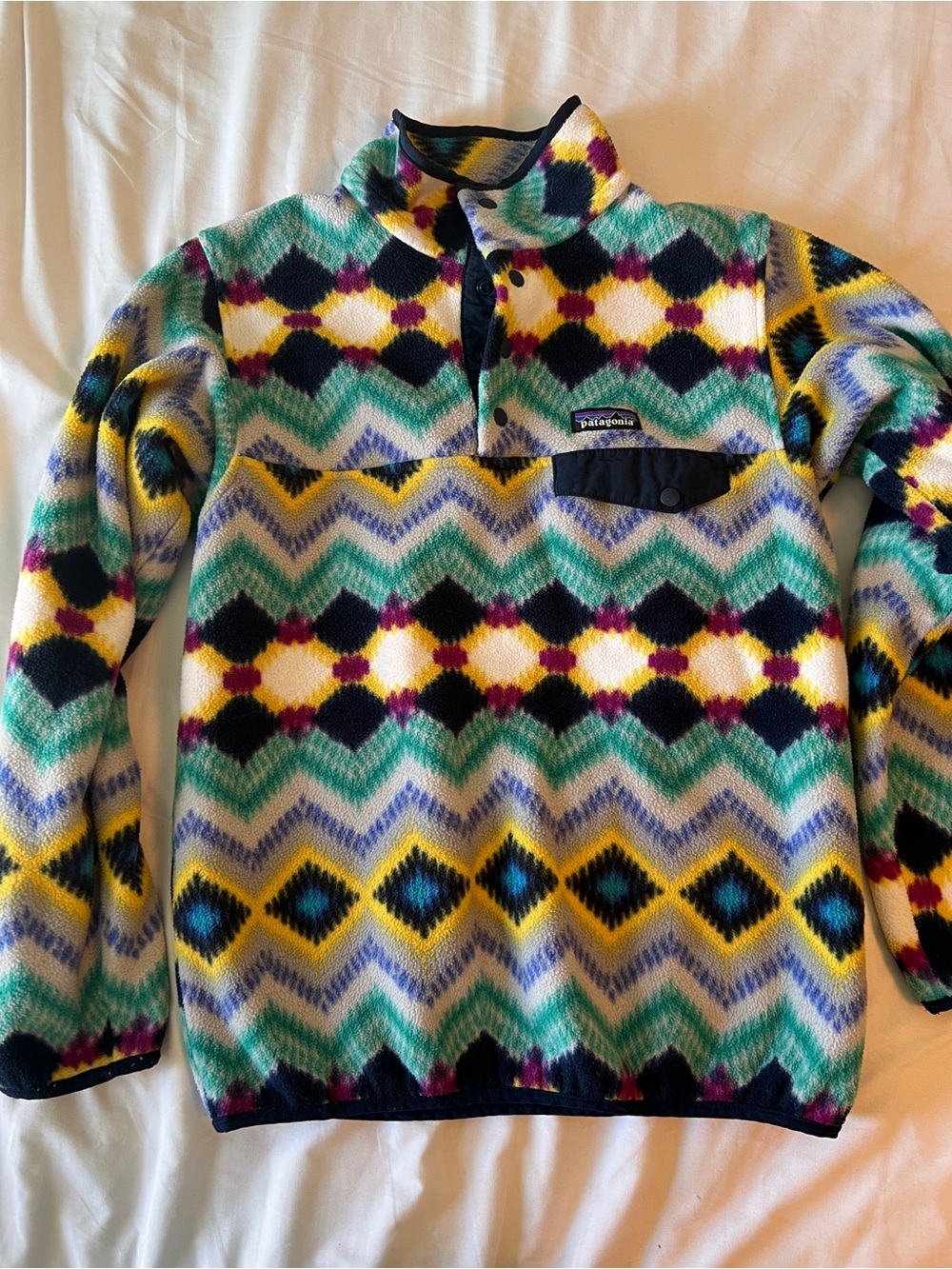 Rare🦄 Patagonia Synchilla Snap T Timber Twist size S EUC